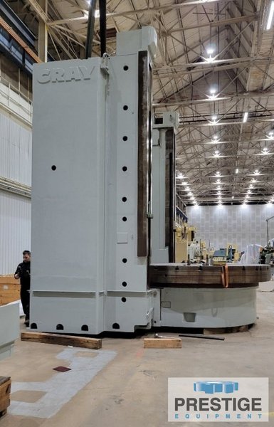 144" Gray Series 300, 2-Rams, 151" Swing, 120" Under Rail, 100 Ton Wt.Cap, G & L CNC, #31395