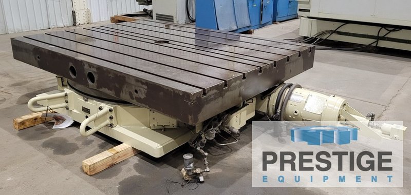 72" x 96" G & L CNC Rotary Table, 360 NC, 25,000 Lb Cap., 22.5" High, Hyd. Clamping #23421