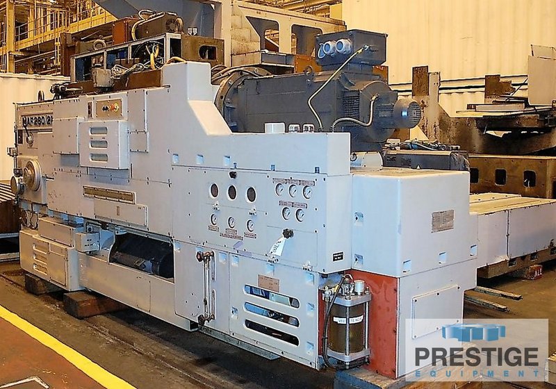 Mitsubishi MAF 280/210, 8.27" Spdl, X-492", Y-236", Z-90", 2800 RPM, Facing Head , 100 HP, Siemens 840D, #32218