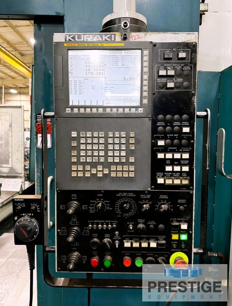 5.12" Kuraki KBT-13A, Fanuc 31i-A5, X-118", Y-90", 86" x 71" B-Axis Rotary Table, 60 ATC, TSC, Chip Blaster #43444