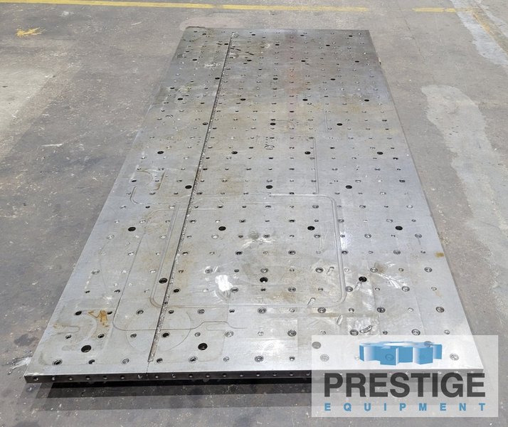 125.5" x 54.5" x 1.5" Drilled & Tapped Steel Fixture Plate, #43889