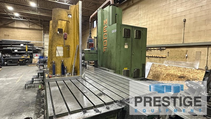 MECOF CS-88 Universal Milling Machine, X-169", Y-70", 89" x 237" Table, Fidia CNC Ctrl, Universal Head, CAT #50, #31589