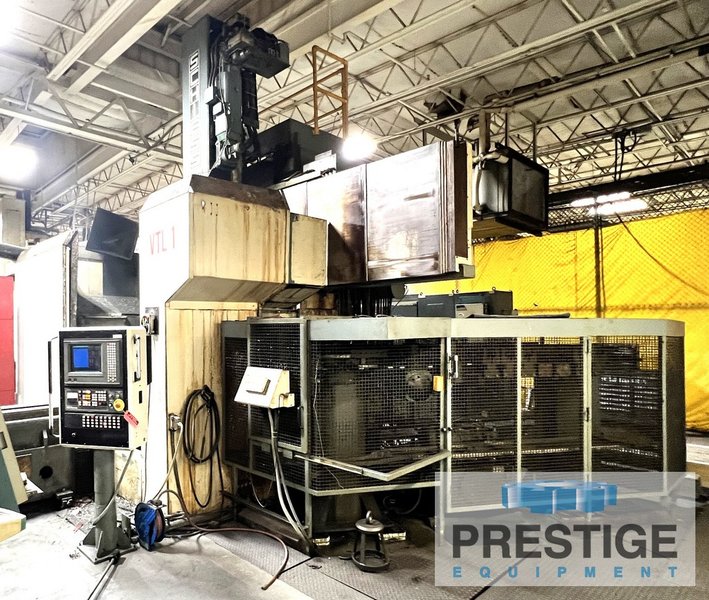 63" Schiess 20DSC160, 78" Turn Diameter, 76" Turning Height, 47" Ram Stroke, C-Axis, Lv Spl., ATC, Fanuc 15, #43101