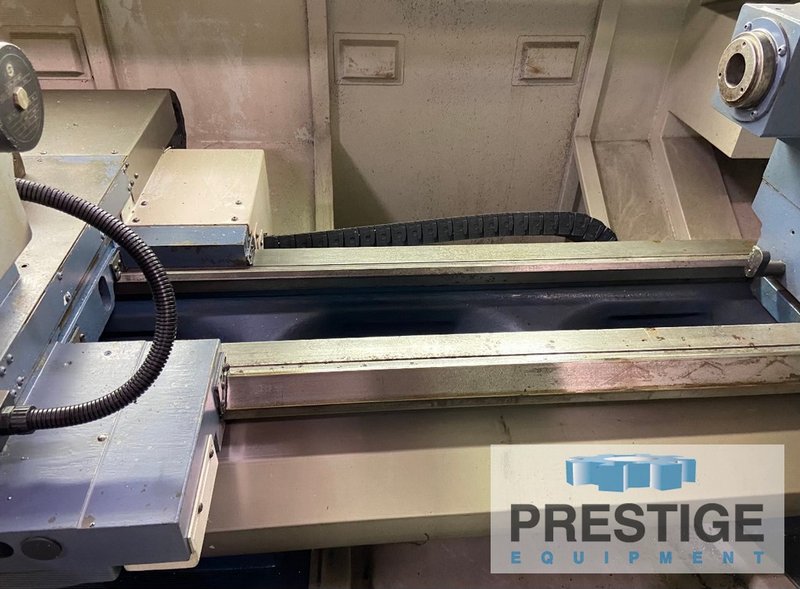 Romi M27,  27" Swing, 80" Centers, 6.77" Spindle Bore, Front & Rear Chucks, Tailstock, Fanuc 21i-TB CNC, 2007, #32960
