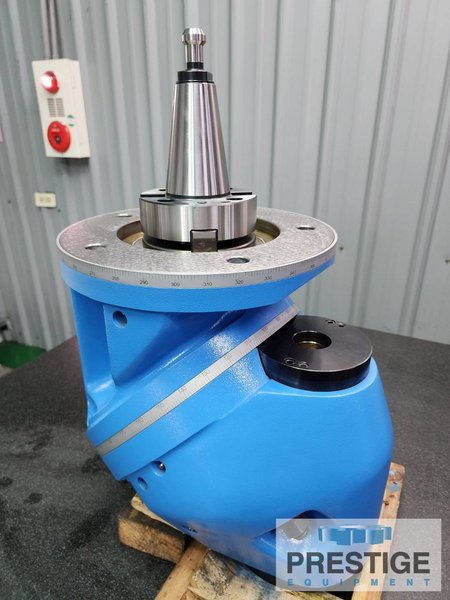 Yang Universal Milling Head, #50 Taper, Swivel 2 x 360 Deg., Rated @ 53 HP & 2000 RPM, New #43503