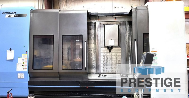 Doosan VFC850LII , Fanuc i Series CNC, X-118" , Y-33", Z-31", 40 ATC, 12K RPM, CAT 40,  Chip Conv, 2015 #43218