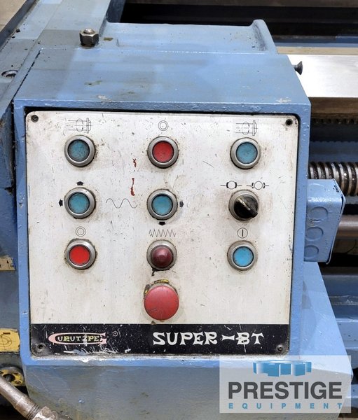 Guruptze Super-BT, 63" Swing, 75" in Gap, 314" CC,  400 RPM, 39.37" 4-Jaw Chuck, Threading, Taper Attach., 50HP, #31649