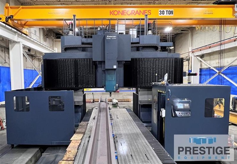 Johnsford SDMC 5-Face Gantry Mill with Adj. Rail, x-472", Y-141" z-55", 40 ATC, TSC, Fanuc 31i, 2017 #32073