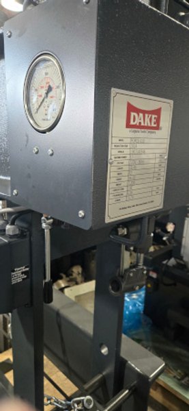 100 Ton, DAKE, #1EM-100, 15.75"Str, 35"DLO, hydraulic, 5.5 HP, manual/elec, NEw   Our stock number: 7189