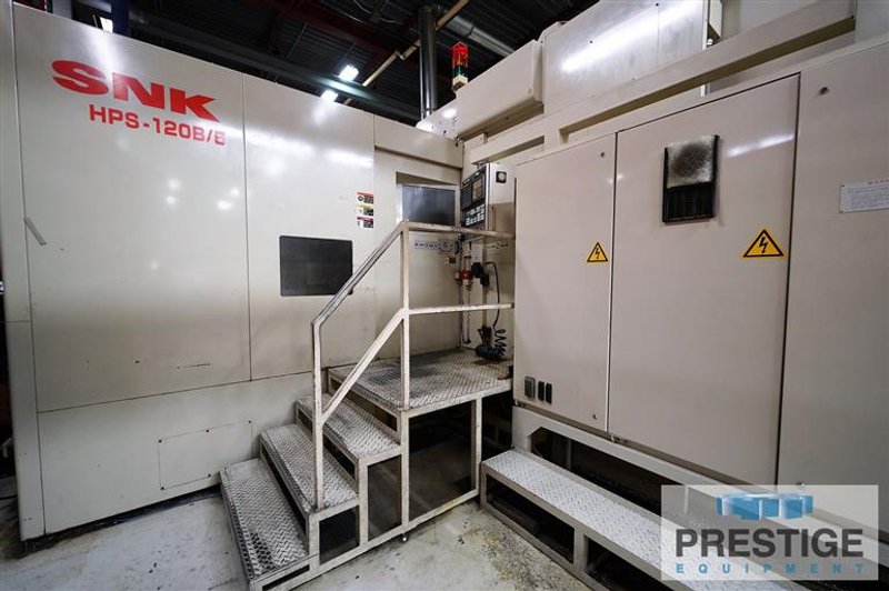 SNK HPS-120B, 5-Axis, X-124", Y-52", Z-28", Swivel Spindle, 20K RPM, 2APC 120" x 48",  60 ATC, Fanuc 15MA, 2005, #30023