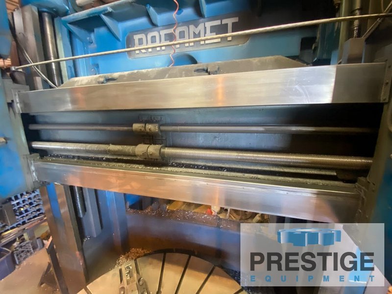 Rafamet KCF 200 80" Table Dia., 96" Swing, 65" U/R, (2) Swivelling Rams, 45 HP, Full Pendant Controls, #43351