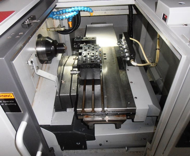 Tsugami C300H-XZ, Fanuc 0i Mate-TD, 80-6,000 RPM, 7.3/10 Hp, 1.5" Max. Bar Cap, 5C Hyd. Collet Chk, 4.5"x20.5" Tool Stage, Parts Catcher, Parts Conveyor, Misc Tool Holders, Coolant Manifold, 2015, Put In Service 2017, 129 Hours, Aluminum and Plastic
