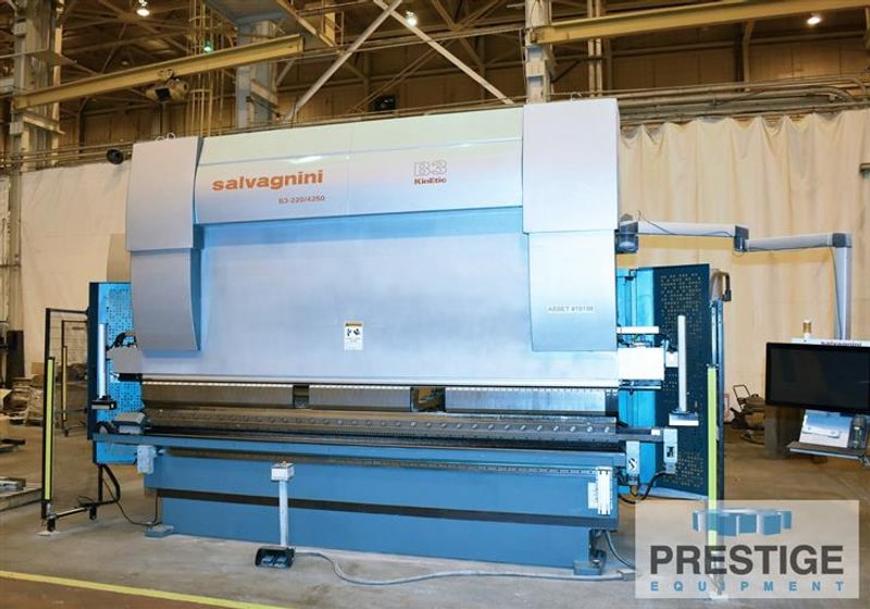 Salvagnini B3 242 Ton x 13' 7-Axis, 142" BH, 5-Axis B.G., Crowning, Clamping, Angle Measurement Sys., 2014, #31787