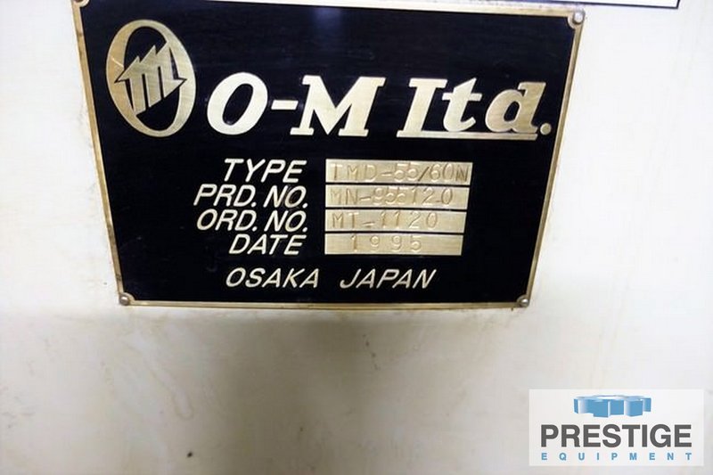 216" O-M Ltd. TMD 55/60N, 236" Max Dia., 145" U/R, 66T Tbl Cap., .3-45 RPM, Fanuc 18-TB Ctrl, 1995, #32263