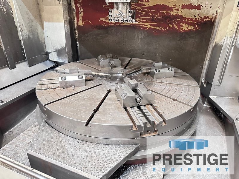 63" Hankook VTC 160E, 78" swing, Ram,  Live Milling, 12 Station ATC, Fanuc 31iA, 2011, #43537