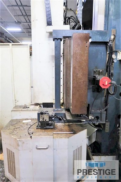 118" You Ji VTL3000ATC, 16 ATC, 141.7" Swing, 1-120 RPM, Chip Conveyor, 100 HP, Fanuc 18T CNC, 2008, #32207