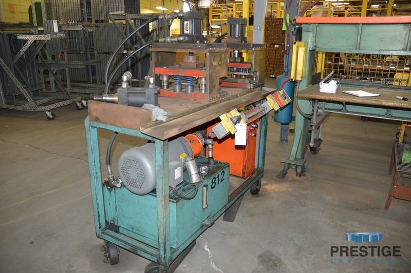 Wire Trimmer & Bender, (3) Hydraulic Heads for Trimming Wire & Bending Ends, 1/4" -1/2" Diameter, 10 HP, #31102
