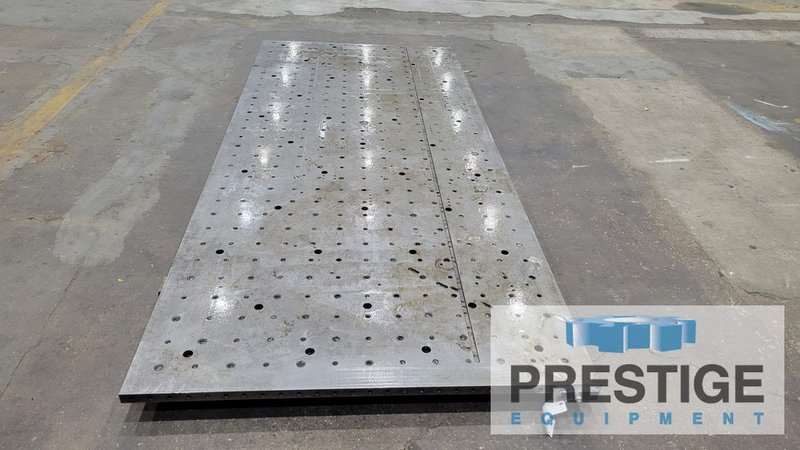 125.5" x 54.5" x 1.5" Drilled & Tapped Steel Fixture Plate, #43889