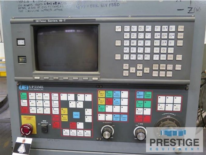 Schiess VKE 500/900,197" Table, 355" Swing, Openside, Live Spindle, 100 Ton Cap.,120HP, Fanuc 18-TB, #25414