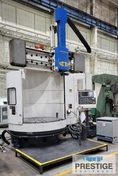 Toshiba TUE-15, 59" Table, 70" Swing, Fanuc Oi-TC, Ram with 12 Sta. ATC, 60 HP, Chip Conveyor, 2006, #43443