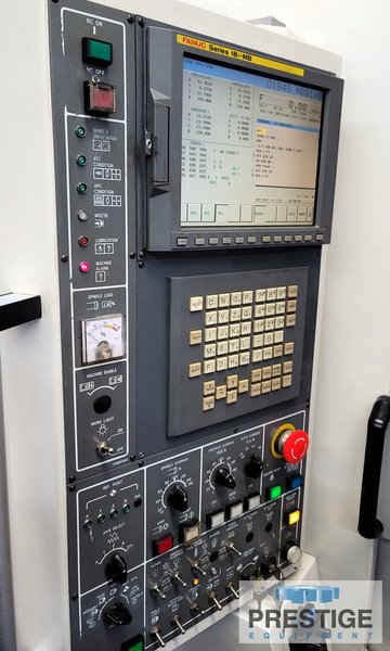 Doosan DHP-4000, X-23", Y22", Z-23", 1 Deg. Indexing, 15" x 15" Pallet, 2-APC, 60-ATC, Fanuc 18i-MB CNC, 2006, #43865